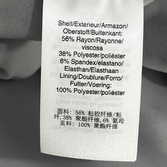 DKNY Blazer Size 16 Jacket Gray Stretch NWOT - Picture 11 of 11